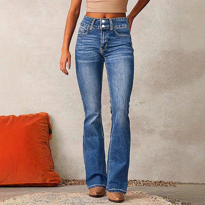 Women’s Luxury Bootcut Denim Jeans – Shape, Style & Confidence in Every Step