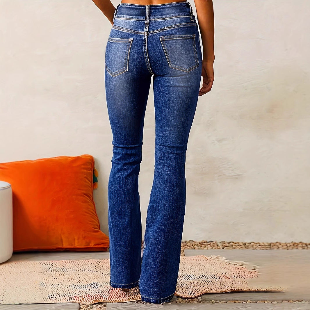 Women’s Luxury Bootcut Denim Jeans – Shape, Style & Confidence in Every Step