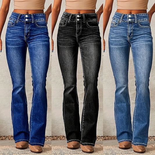 Women’s Luxury Bootcut Denim Jeans – Shape, Style & Confidence in Every Step